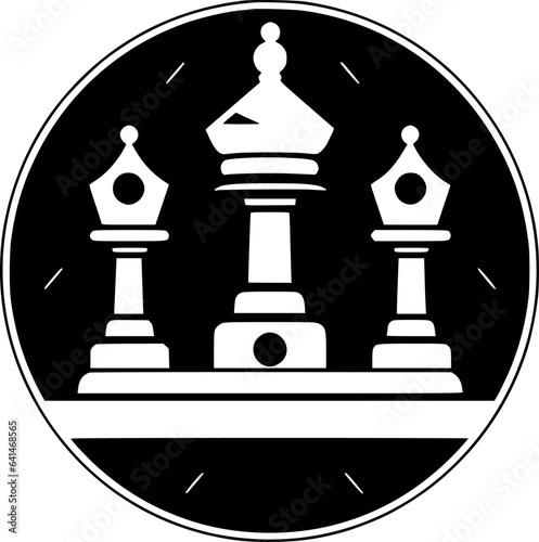 Chess | Minimalist and Simple Silhouette - Vector illustration