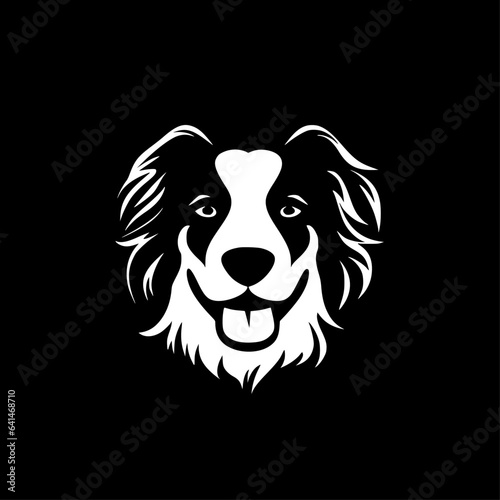 Dog - Minimalist and Flat Logo - Vector illustration