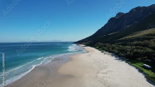 Aerial view of Kogel Bay in Western Cape Province in South Africa photo