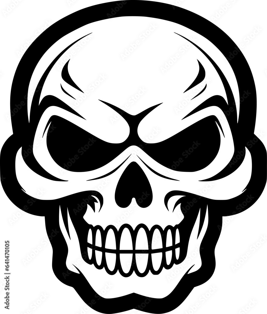 Fototapeta premium Hallowe'en | Black and White Vector illustration