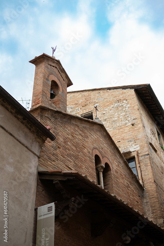 Small chapel in italian town. San Gimignano chapel
