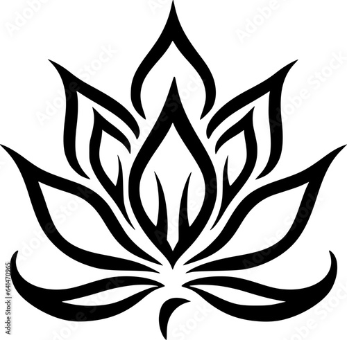 Lotus Flower - High Quality Vector Logo - Vector illustration ideal for T-shirt graphic