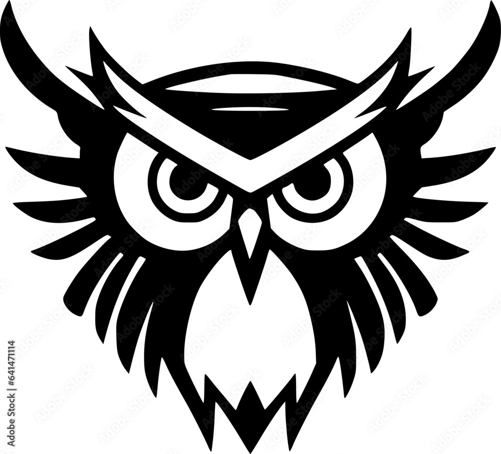 Owl - Minimalist and Flat Logo - Vector illustration Owl - Minimalist and Flat Logo - Vector illustration