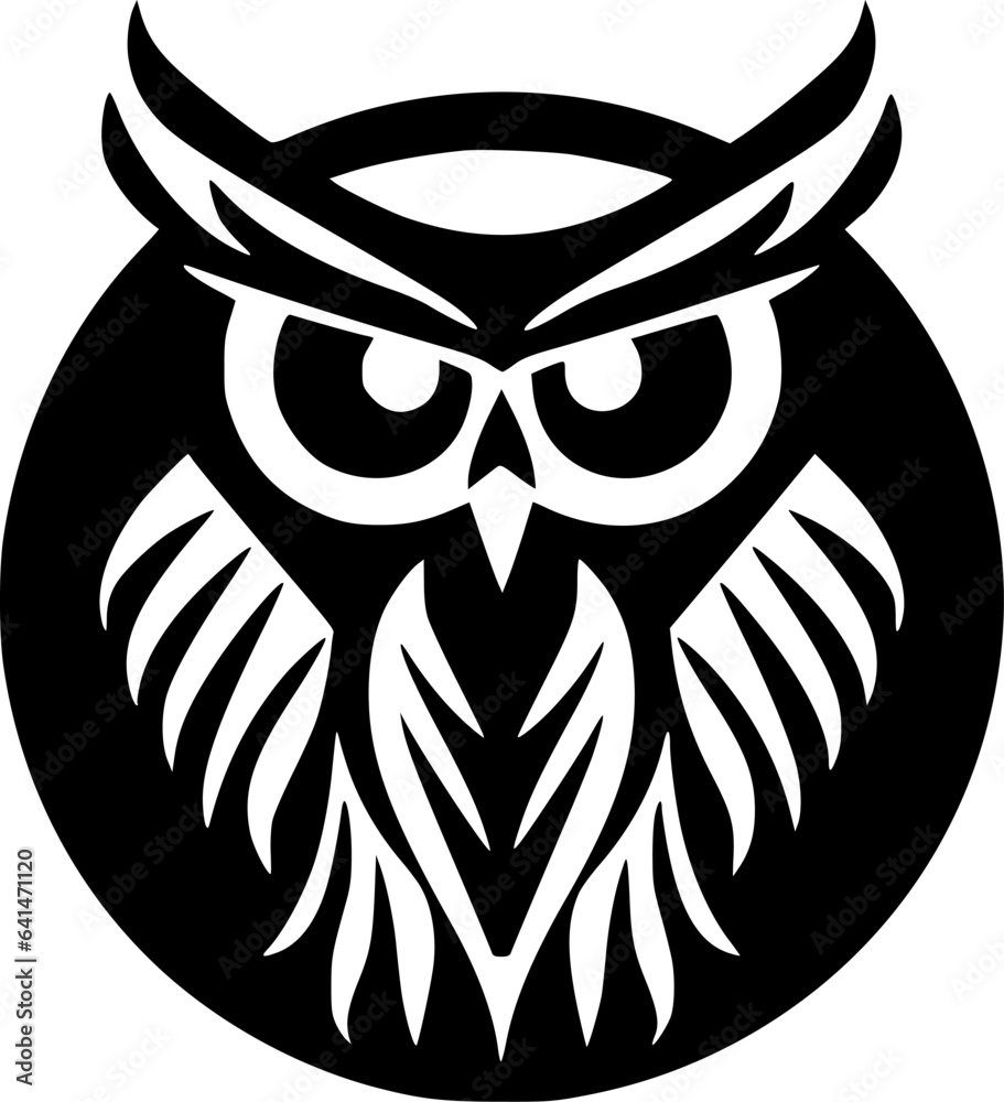 Fototapeta premium Owl - High Quality Vector Logo - Vector illustration ideal for T-shirt graphic