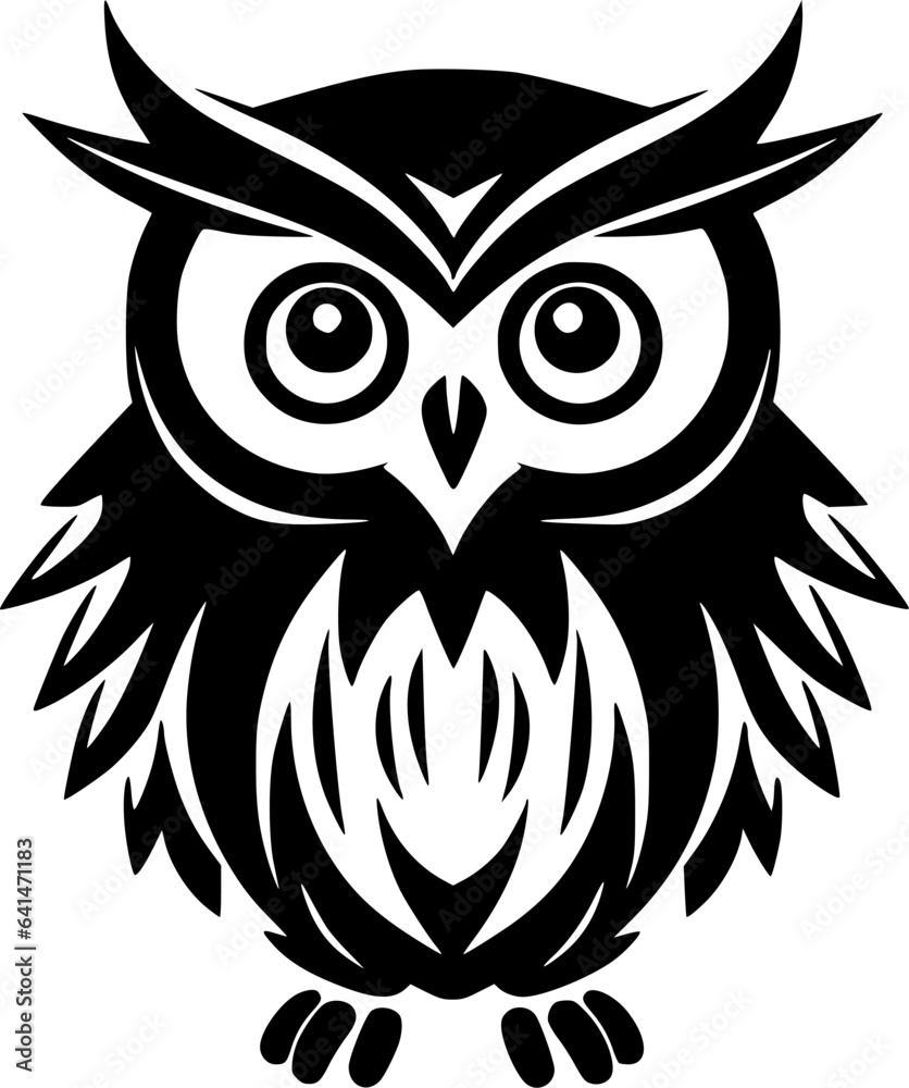 Fototapeta premium Owl - High Quality Vector Logo - Vector illustration ideal for T-shirt graphic