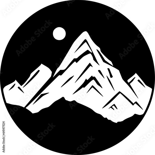 Mountain | Minimalist and Simple Silhouette - Vector illustration