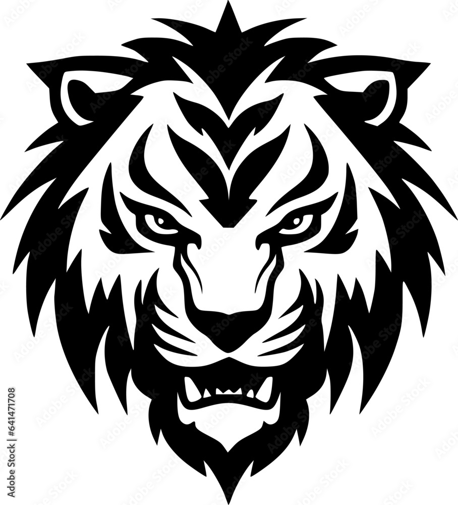 Tiger | Minimalist and Simple Silhouette - Vector illustration