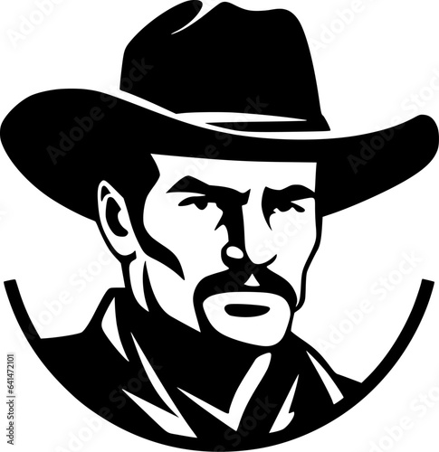 Western | Black and White Vector illustration