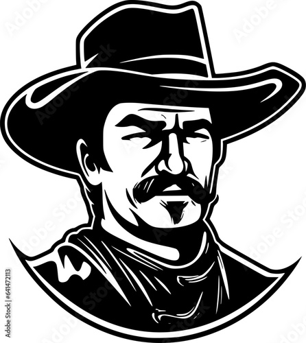 Western | Minimalist and Simple Silhouette - Vector illustration