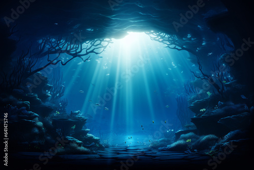 Underwater world with corals turtle fishes ocean inside. coral reef, blue tortoise, dept, lagoon aquatic world, coral formations animals marine life, aquatic creatures, water characters sea immensity,