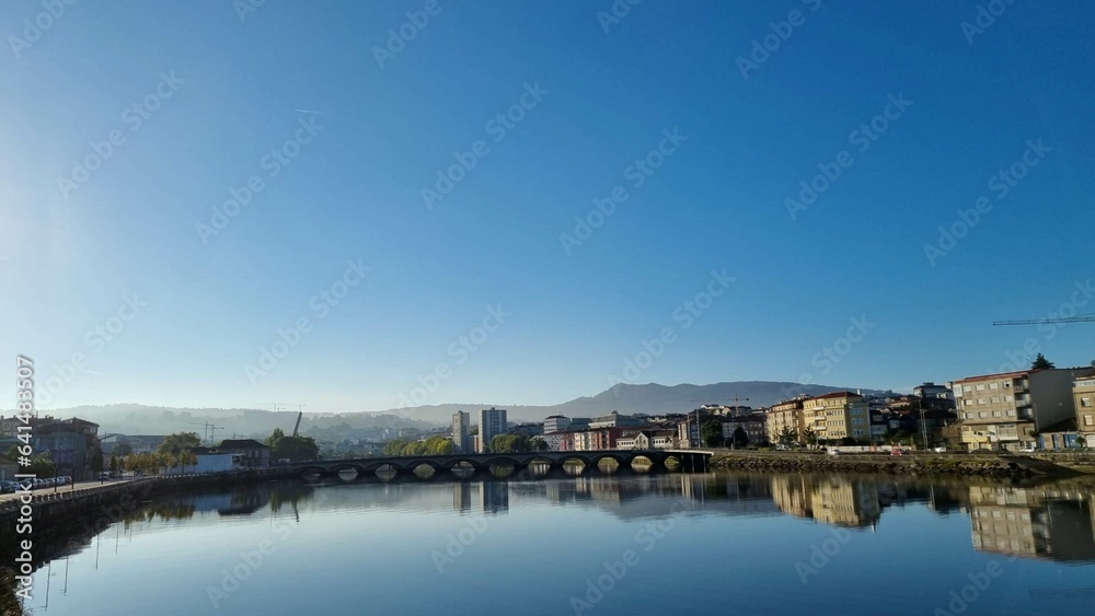 Río Lérez en Pontevedra, Galicia