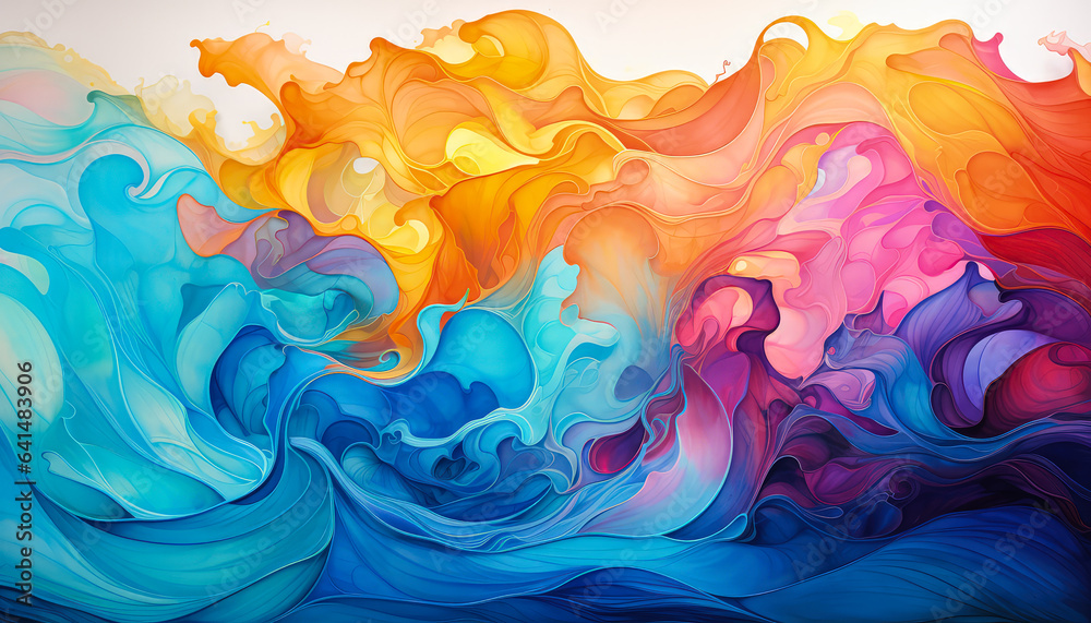 The location where the painting would be best displayed, Swirling colors create a sense of movement