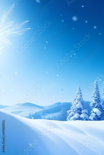 winter landscape with snow © Mounir