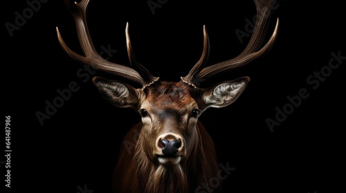 a deer with antlers on its head