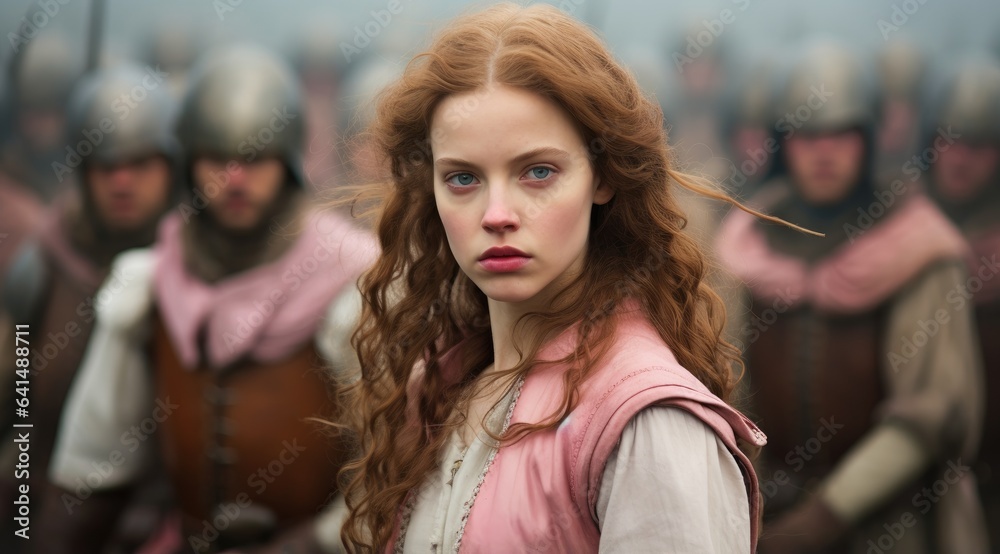 a woman with long hair in a pink vest a woman with long hair in a pink vest