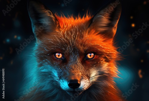 a close up of a fox © sam