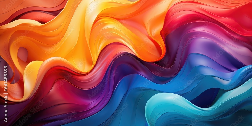 Obraz premium a colorful swirly waves