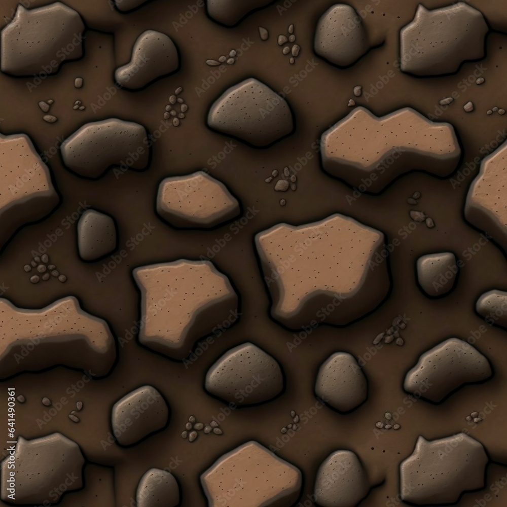 Hand-Drawn Cartoon Dirt Texture: A Tileable Design for Playful and Creative Projects
