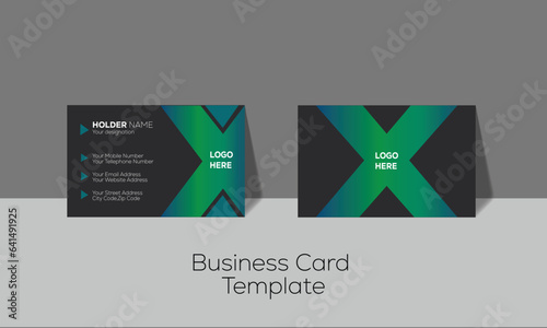 Simple Professional Business card design for personal and company identity.