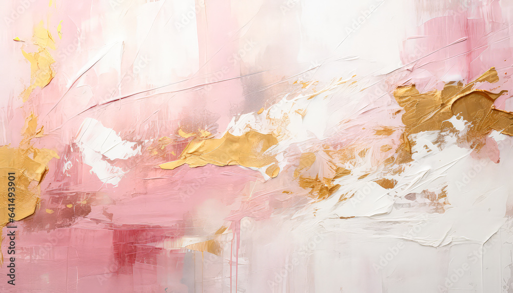 Pink hues intermingle with abstract marble, watercolor, and paint, forming dynamic visuals.