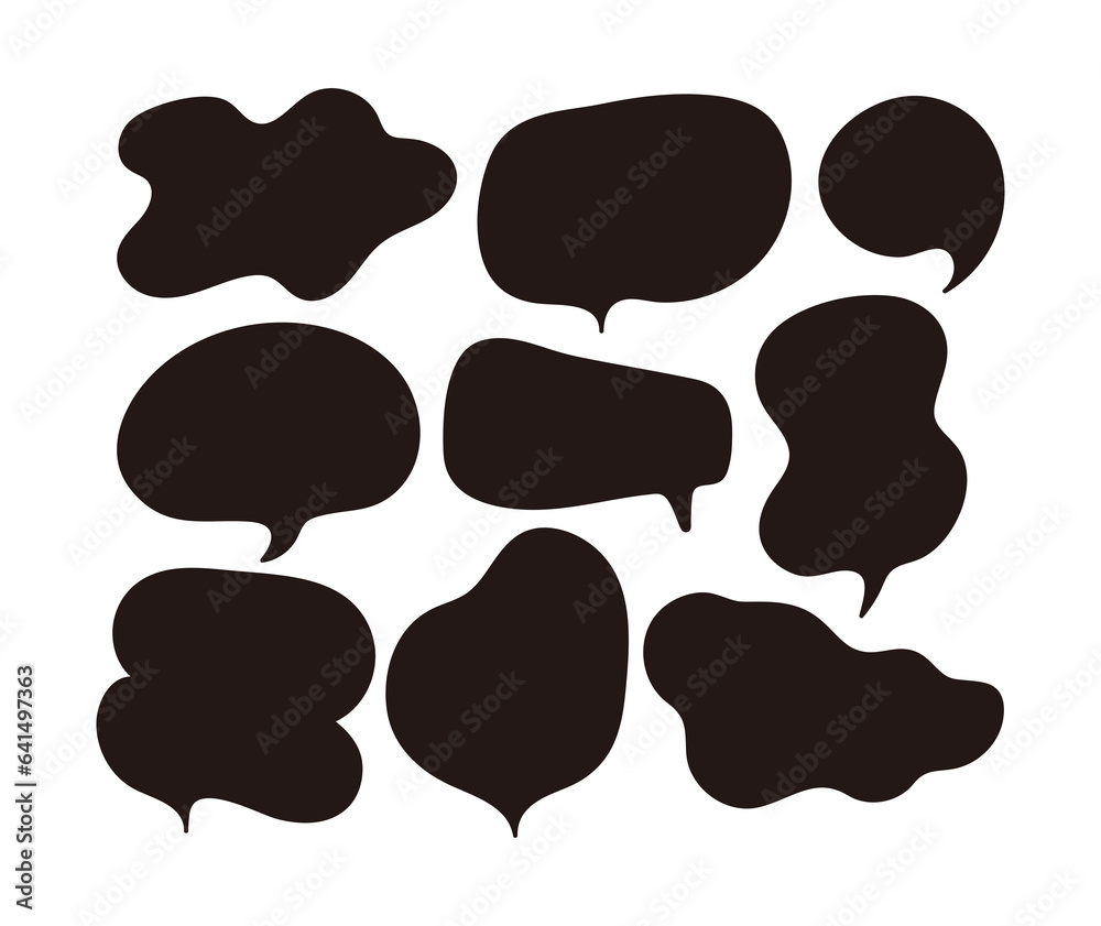 Set of hand drawn doodle style speech bubble, chat, story and message illustrations. Set of hand drawn doodle style speech bubble, chat, story and message illustrations.