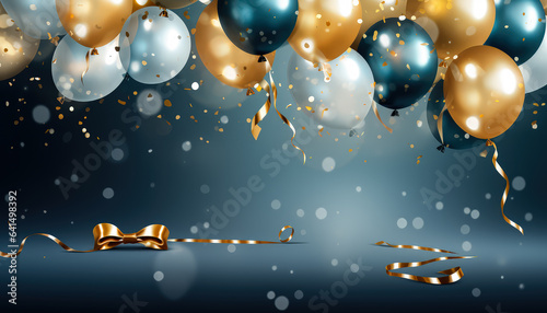 birthday background with copy space for celebrating birthday