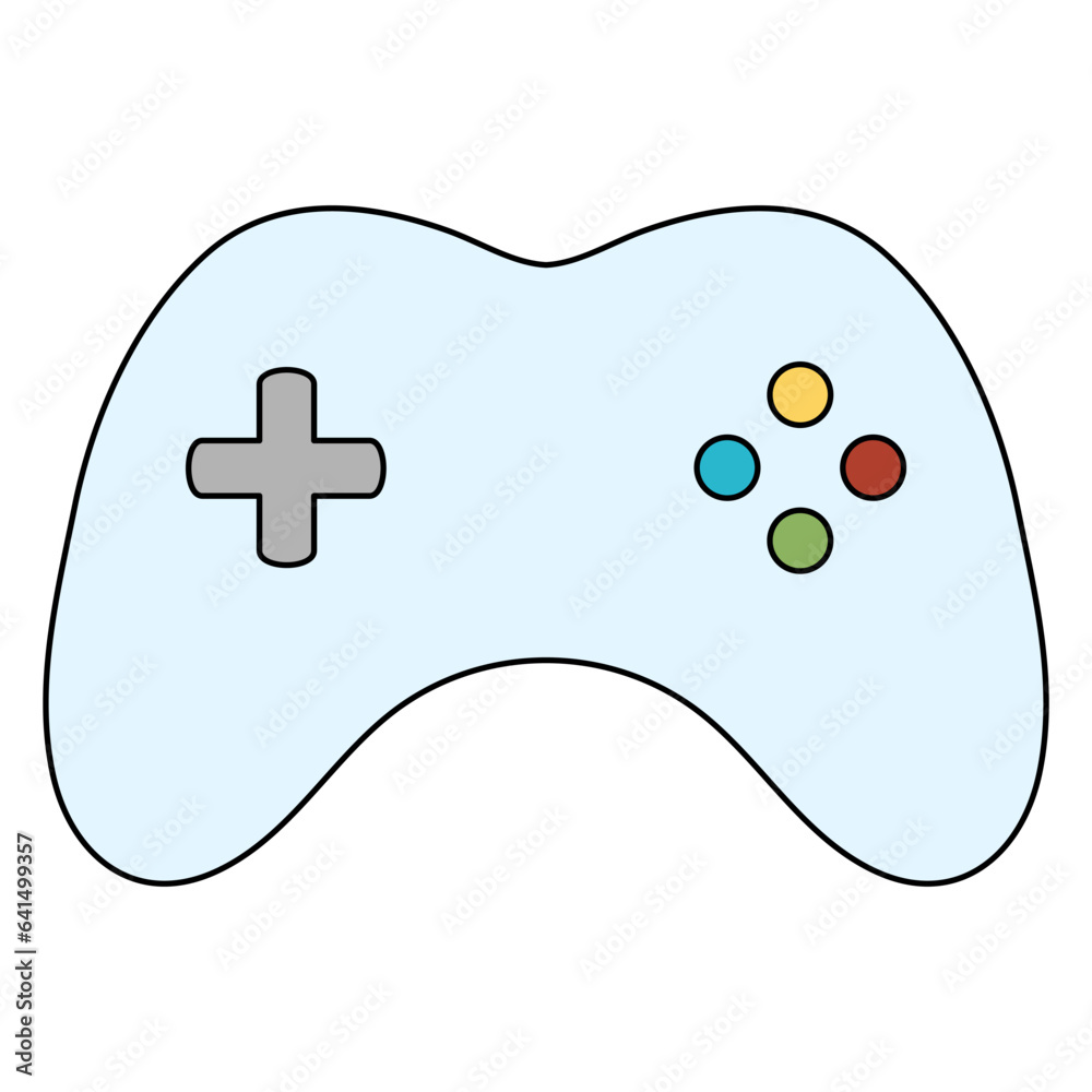 Gamepad symbol. Game controller. Vector illustration isolated on white Gamepad symbol. Game controller. Vector illustration isolated on white