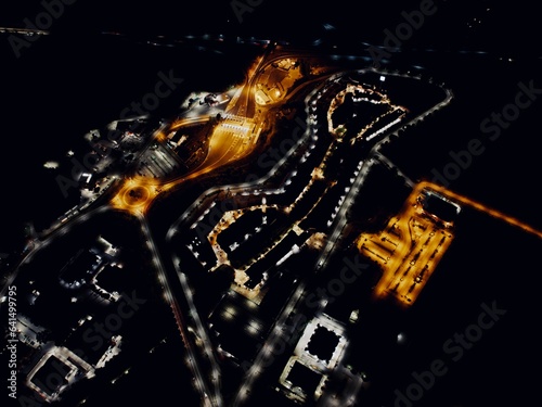 Night overview of Barberino Designer Outlet, ltaly photo