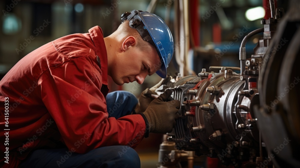 mechanical engineer conducting stress tests on machinery generative ai mechanical engineer conducting stress tests on machinery generative ai