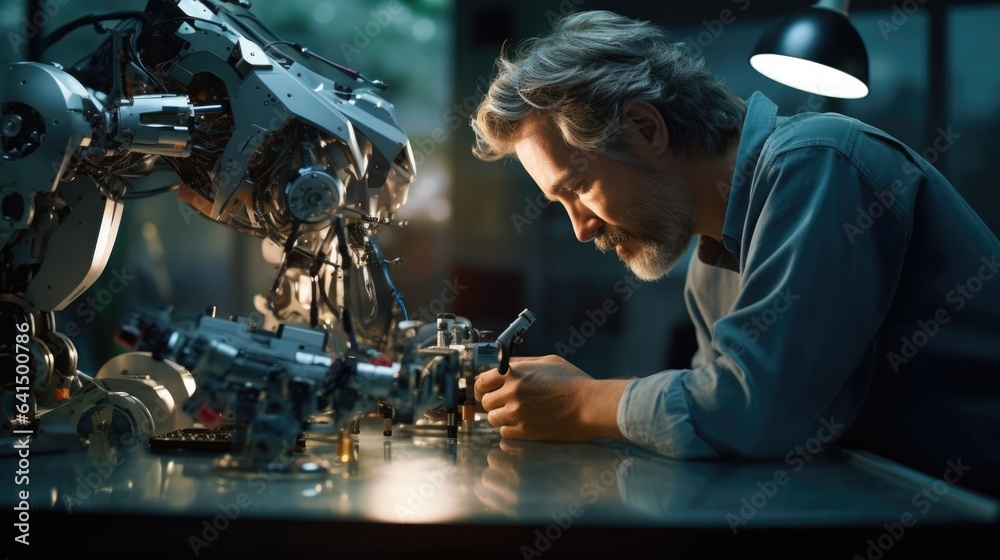 robotics engineer fine-tuning a robot's movements generative ai robotics engineer fine-tuning a robot's movements generative ai