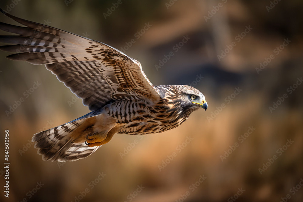 Fototapeta premium Bird of Prey Soaring High. 