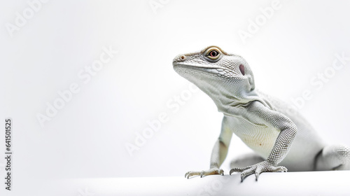 Subtle Reptilian Elegance. Minimalist Lizard. 