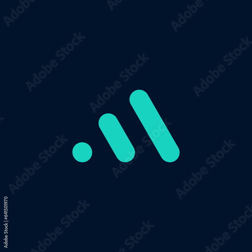 letter m design abstract logo