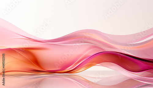 Radiant Fusion Fluid Shapes and Abstract Pink Backgrounds