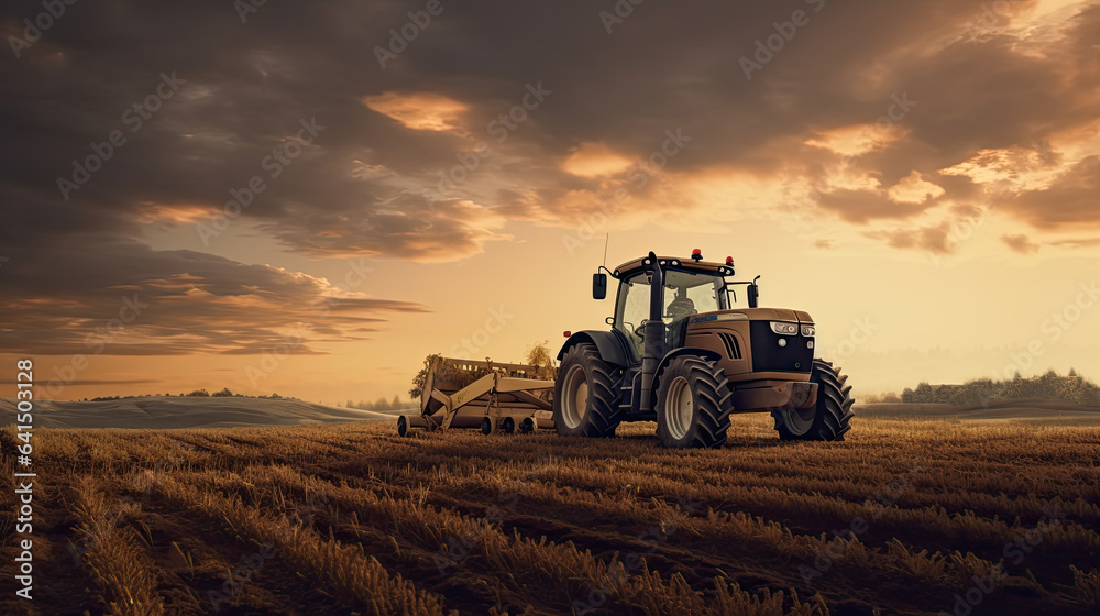illustration about agriculture. - obrazy, fototapety, plakaty 