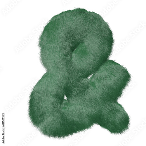Symbol made of green grass