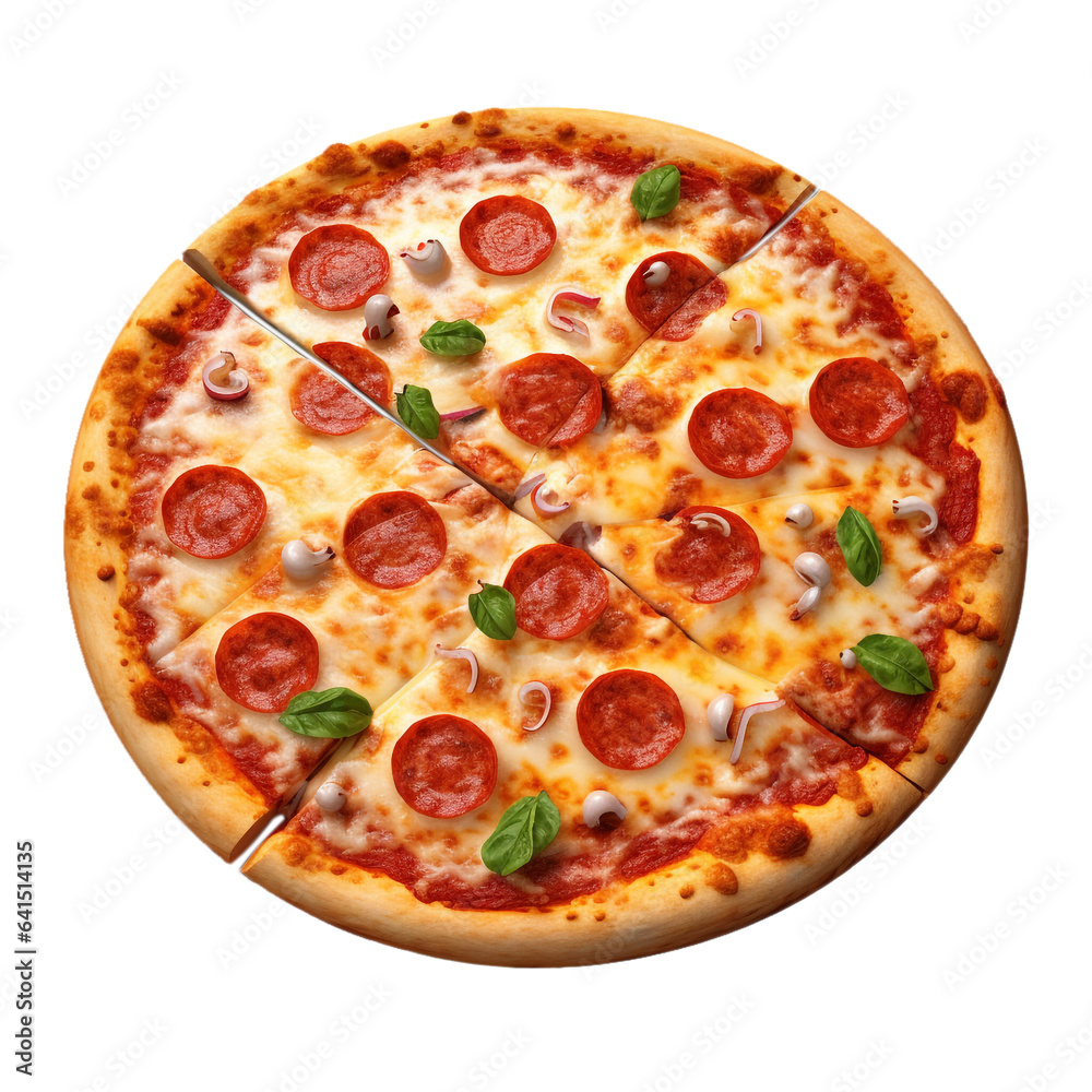 Pizza isolated on white background. Pizza isolated on white background.