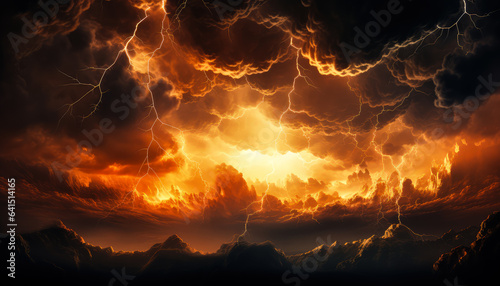 Nature's Electrifying Drama Portraying the Majesty of Thunderstorms and Lightning