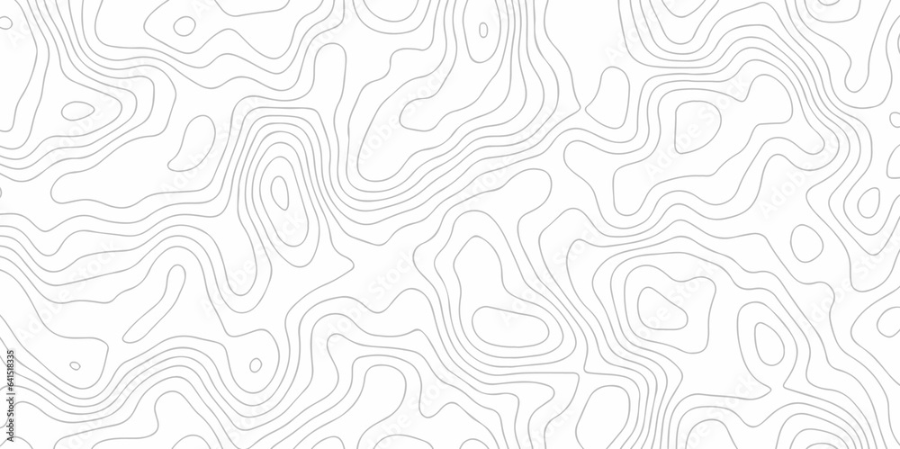 Seamless pattern with lines Topographic map. Geographic mountain relief. Abstract lines background. Contour maps. Vector illustration, Topo contour map on white background, Topographic contour lines.