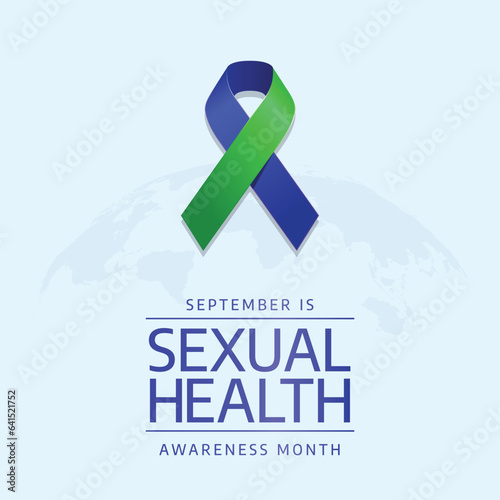 vector graphic of Sexual Health Month good for Sexual Health Month celebration. flat design. flyer design.flat illustration.