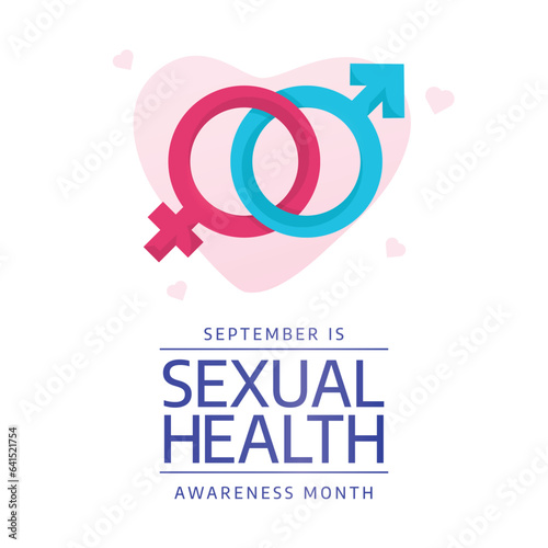 vector graphic of Sexual Health Month good for Sexual Health Month celebration. flat design. flyer design.flat illustration.