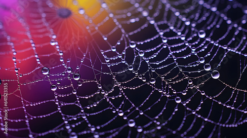 Dew-Kissed Lattice Symmetry in Morning's Weave © CreativeConjurer