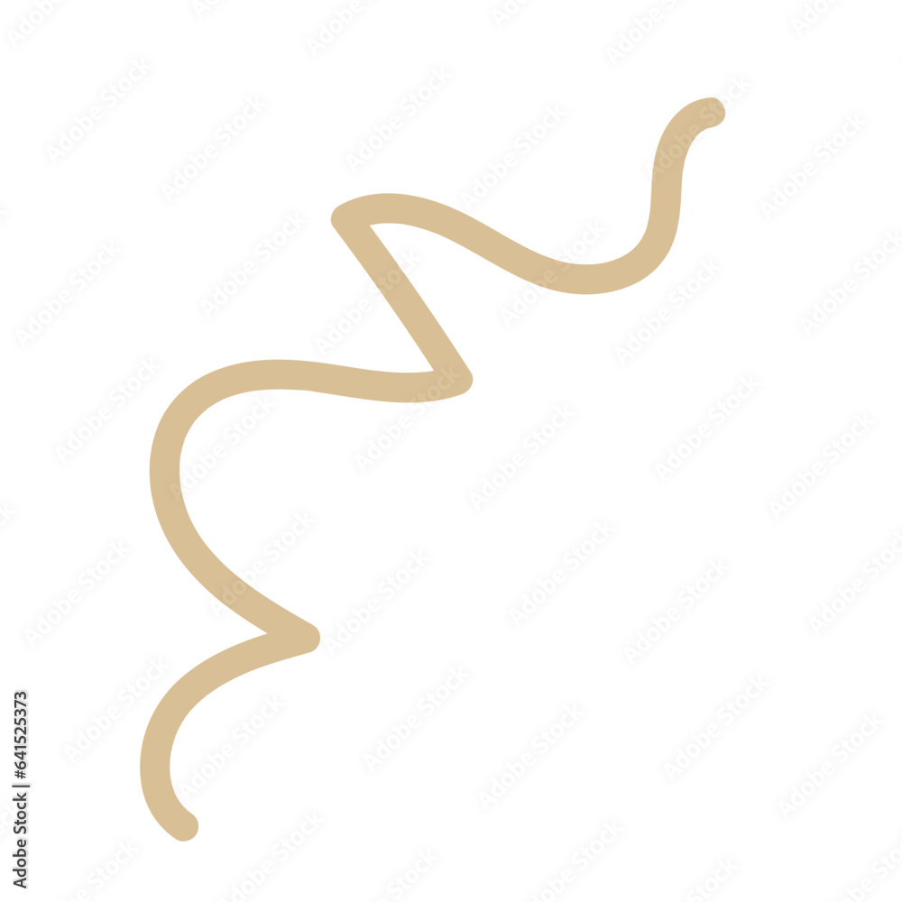 orange brown squiggly doodle lines