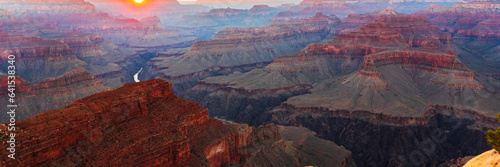 View of the Grand Canyon National Park in Arizona, United States.