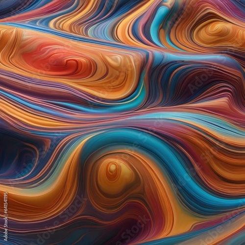 A mesmerizing pattern of melting and blending colors  evoking a sense of fluidity and transformation1