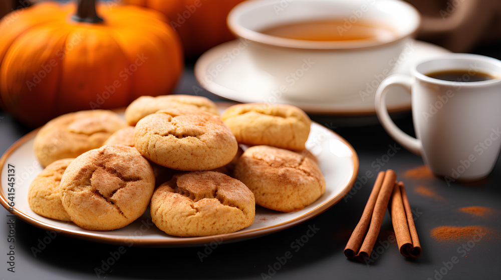 Drop snickerdoodle cookies with pumpkin and cinnamon Drop snickerdoodle cookies with pumpkin and cinnamon