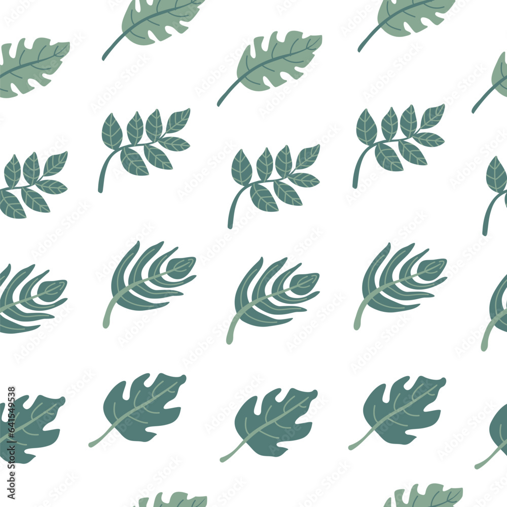 Seamless pattern with leaves monstera Seamless pattern with leaves monstera
