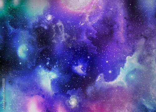 A space of the galaxy ,atmosphere with stars at dark background.