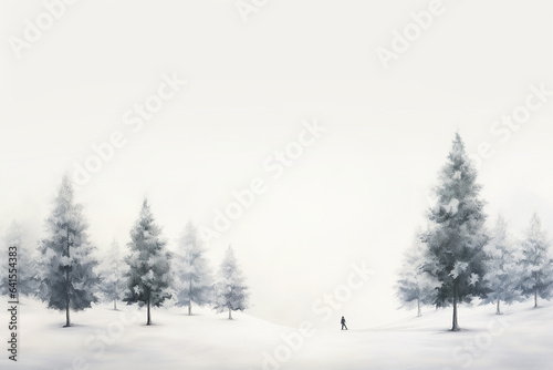 A snowy forest on Christmas © GS Edwards Studio