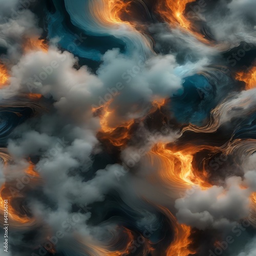 An abstract representation of the elements - earth  fire  water  and air - in perfect equilibrium2